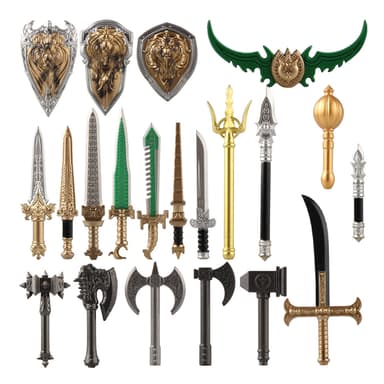 Medieval Dark Arms & Knight Armor Building Blocks Set (21-93pcs)