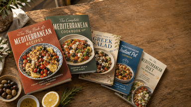 Mediterranean Diet 2026 Complete E-Bundle (+14 Bonus Cook Books & 28-Day Meal Plan)