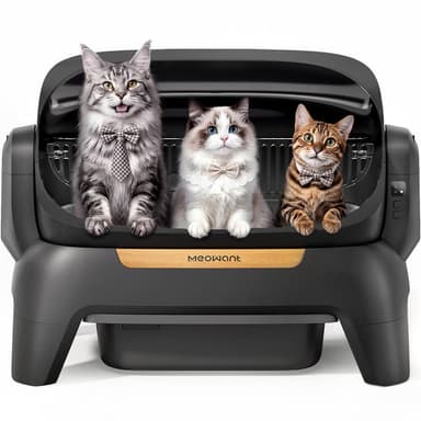 Meowant Extra Large Automatic Litter Box, Infrared Scanning and Anti-Pinch | Self Cleaning Cat Litter Box for Multiple Cats, Open Top Design with APP Control,12