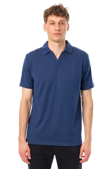 Men's Merino Polo 180 Navy | Open Collar