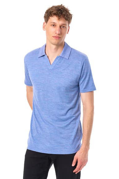Men's Merino Polo 180 Deep Blue | Open Collar