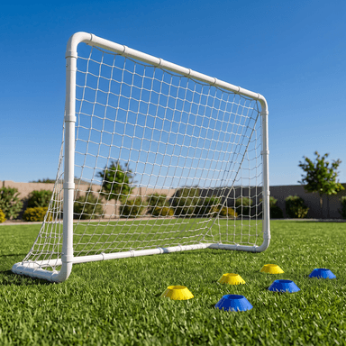 MERSCO 6×4FT Soccer Goal – Backyard Training, World Cup Style, Kids & Adults
