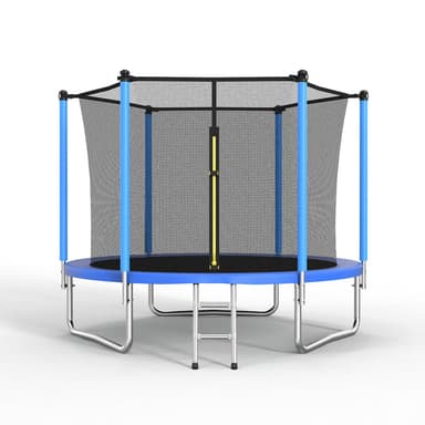 MERSCO 8FT Blue Trampoline with High-Density PVC Spring Cover