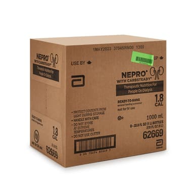 Nepro with Carbsteady Vanilla Tube Feeding Formula, 33.8-ounce Carton