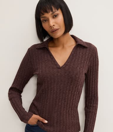 Liyah Collard Top
