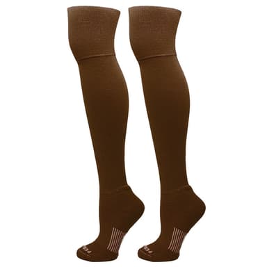 Extreme Over the Knee Baseball Sports Socks - Brown