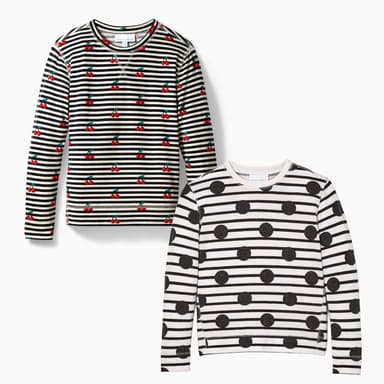 Girls Crazysoft Crew 2-Pack Cherry Dot Set