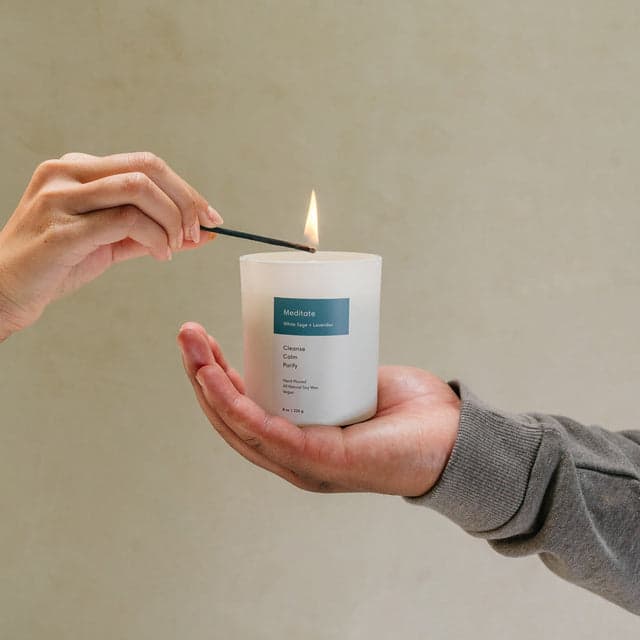 White Sage & Lavender | Meditate Candle