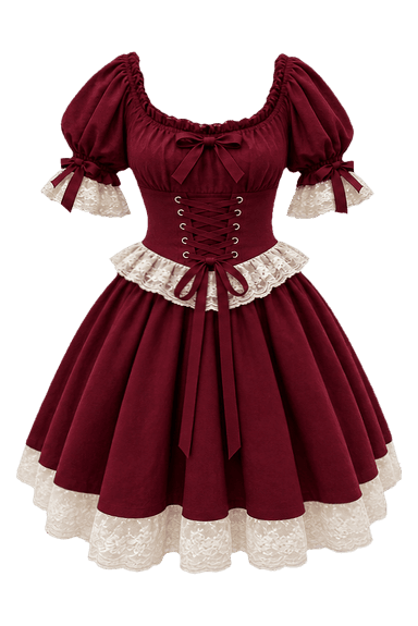 Red Velvet Fairy Dress