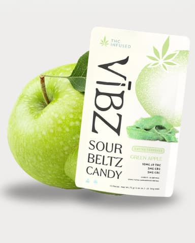 Green Apple Sativa Sour Belt – 10mg Delta 9 THC