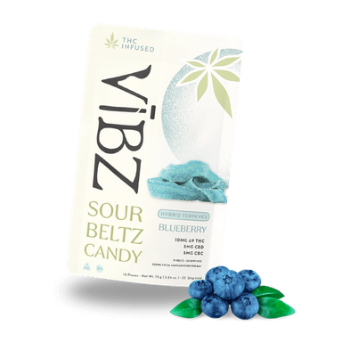 VĪBZ Blueberry Hybrid Sour Belt – 10mg Delta 9 THC