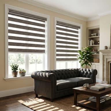 MOES Motorized Zebra Shades 85% Blackout 95mm Ingrid