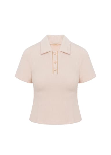 Polo Top Soft Ivory