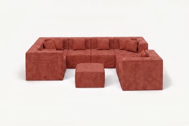 8 Seat U-Shaped Couch
