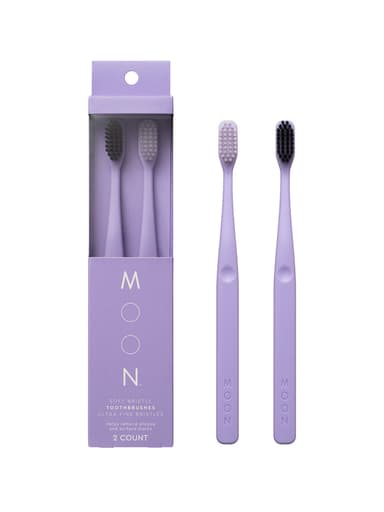 Purple Soft Bristle Toothbrush 2-Pack
