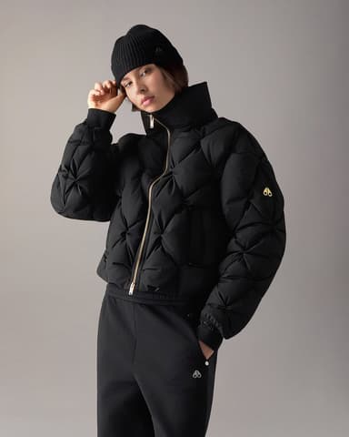 GLINT TUFTED DOWN PUFFER-BLACK