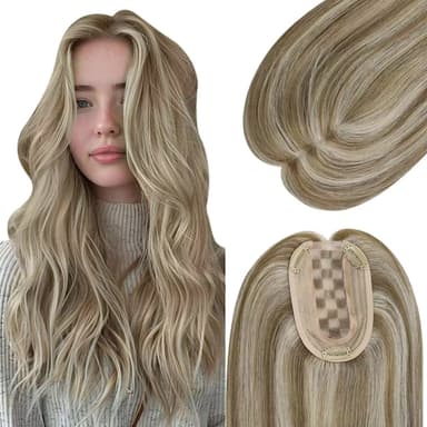 [US] 3*5 Virgin Topper for Thinning Hair Highlight Color #8P60