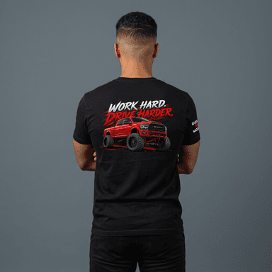 ram2500 Work Hard Drive Harder Truck Tee - Off-Road Enthusiast T-Shirt