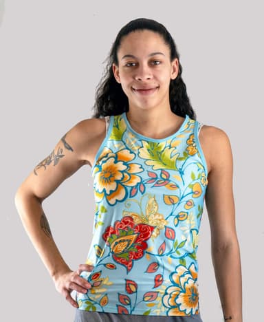 Women's Sleeveless Bike Jersey Florals