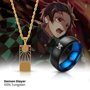 Demon Slayer Pendant + Demon Slayer Ring