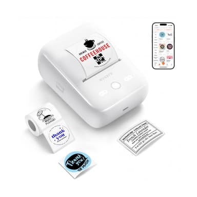 MUNBYN FM226 Bluetooth Portable Label Maker for Home and Small Labels