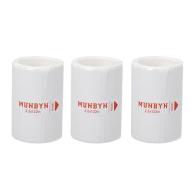 MUNBYN SP01 AI Printer Thermal Sticker Paper Refill | 2.2" x 122", 3 Rolls