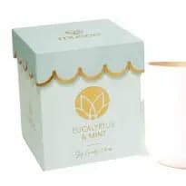 Eucalyptus & Mint Scalloped Soy Candle