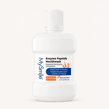 MySmile Enzyme Peptide Whitening Mouthwash | Gentle No-Burn