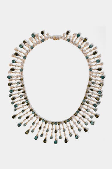 HERA MULTI COLOR DRAMA COLLAR NECKLACE