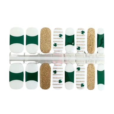 Shamrock Elegance French Tips | St. Patrick’s Day Nail Wraps