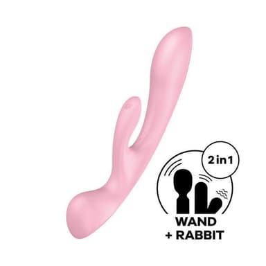 Satisfyer Embrace Me Triple Oh – Pink Rechargeable Rabbit Vibrator
