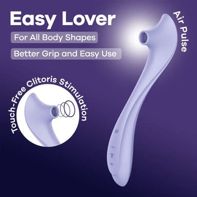 Satisfyer Easy Lover Air Pulse Clitoral Stimulator - Purple USB-C