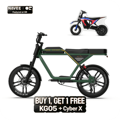 NAVEE KG05 Moped-Style Fat Tire Electric Bike