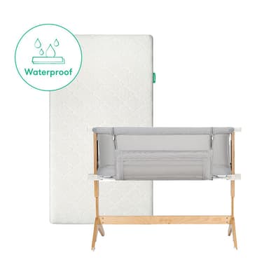 Bassinet & Bedside Sleeper + Waterproof Mattress