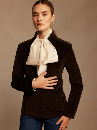 Stretch Velvet Riding Jacket