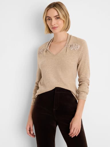 Shimmer Cinch Sweater