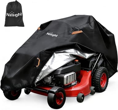 Zero Turn Mower Cover 76 Inch, Waterproof Lawn Mower Cover | Fits Mowers up to 76 InchL x 47 InchW x 47 InchH, 420D Heavy Duty Fabric, All-weather & UV Protecti