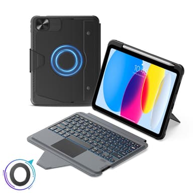 Bumper Combo Pro Magnetic Backlit Keyboard Case (Black) for iPad Series