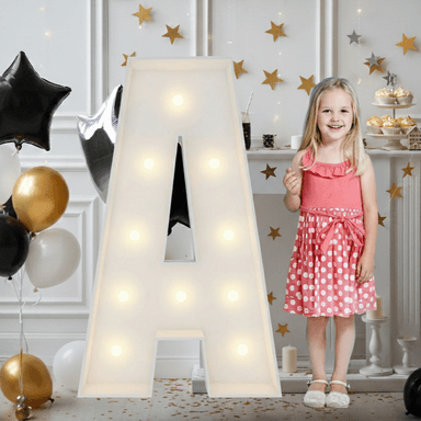 Marquee Light Up Letters 3FT – Giant A-Z DIY Foam Kit for Wedding, Birthday & Graduation