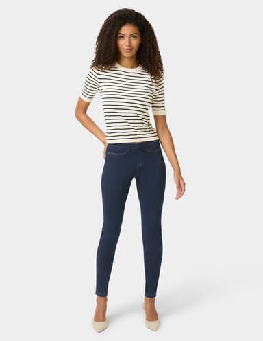 Classic Indigo Denim Leggings