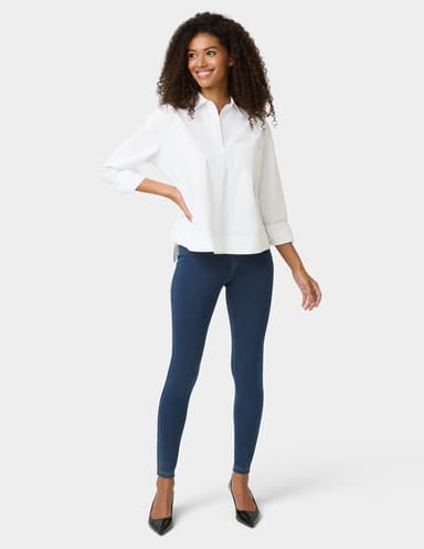 Classic Indigo Denim Leggings