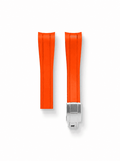 TrimFIT Sports FKM Rubber Strap in Orange for Rolex Submariner