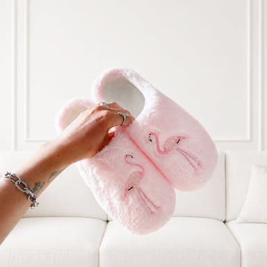 Flamingo Plush Slippers