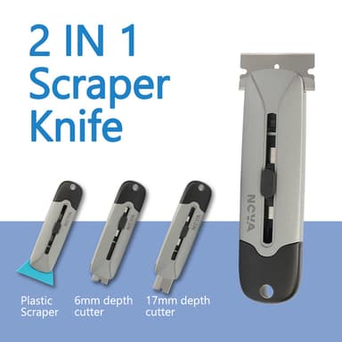 2-in-1 Scraper & Utility Knife