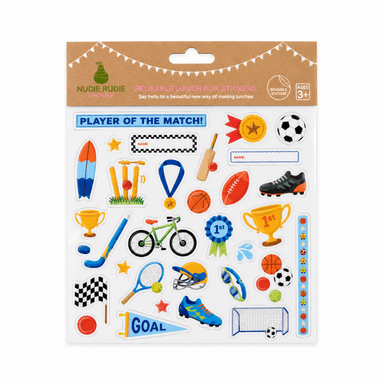 Reusable Lunch Box Stickers - Sports Mad