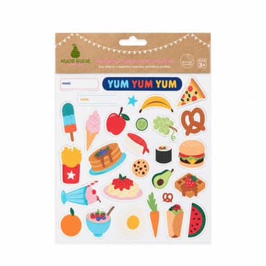 Reusable Lunch Box Stickers - For The Love of Food