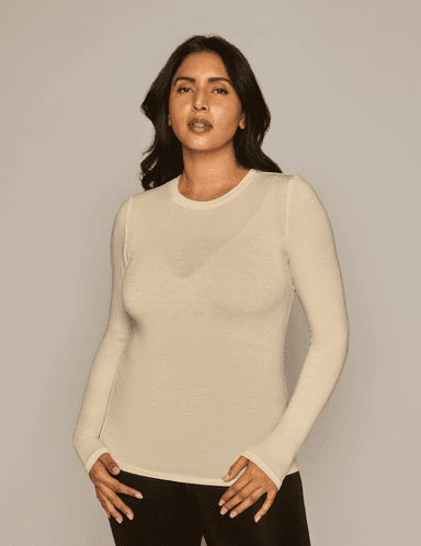 The Merino Wool Long-Sleeve Crewneck Undershirt