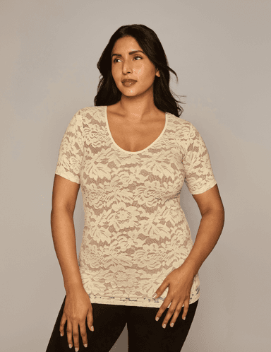 The Scoop Neck Lace Overlay