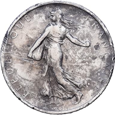 France, Franc, Semeuse, 1901, Paris, Silver, VF(30-35), Gadoury:467, KM:844.1