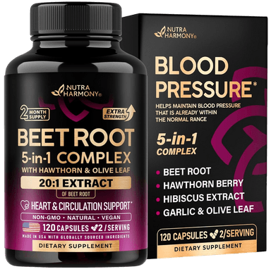 Beet Root 5-in-1 Complex Capsules for Heart & Circulation Support